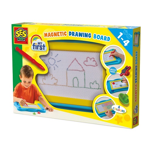SES My first - Magnetisch tekenbord 4 kleuren
