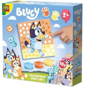 SES Creative – Bluey – Vingerafdruk verf kunstwerk