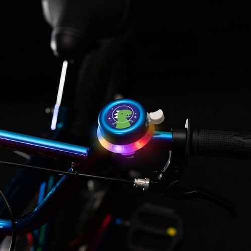 Lighted Bell - Blue w/Dinosaur Icon - Afbeelding 2