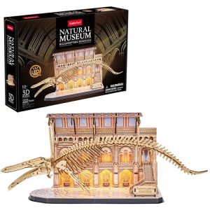Cubic Fun 3d Puzzel – Natural Museum Blauwe Vinvis LED (222 Stukjes)