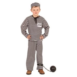 Kostuum Gevangene met pet (kinderen) – Maat 128