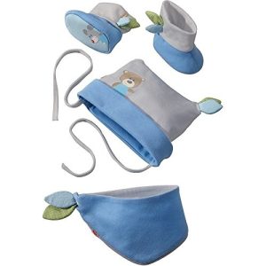 Haba – Babyset Knuffelvrienden blauw – Maat 50/56