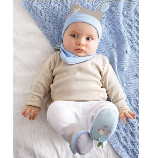 Haba - Babyset Knuffelvrienden blauw - Maat 50/56 - Afbeelding 2