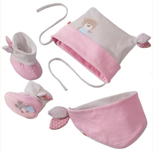 Haba - Babyset Knuffelvrienden roze - Maat 50/56