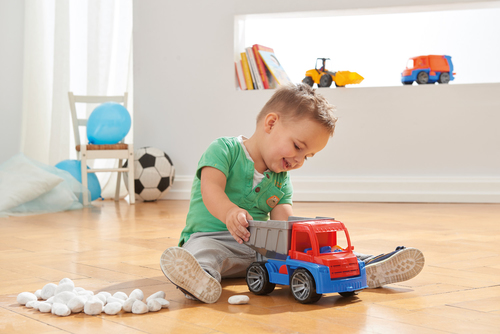 Truxx Dump Truck (37cm) + figuur - Afbeelding 5