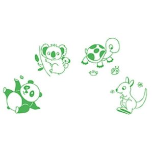 Stampo Baby – Dieren (4 stempels + 1 kussen)