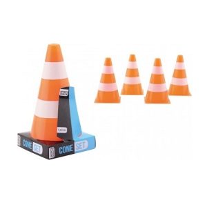 Sports Active Pionnen met streep 4stuks/26cm -oranje/wit