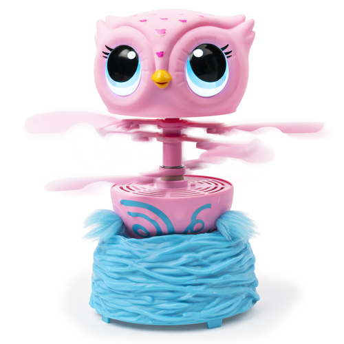 Owleez Vliegende Babyuil Roze - Afbeelding 4
