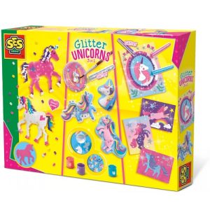 SES Creative – Glitter unicorns 3-in-1