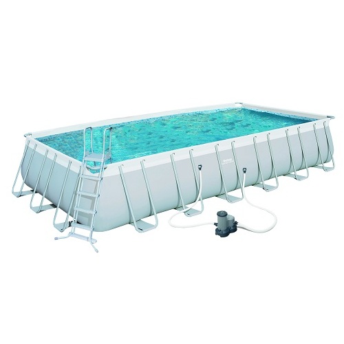 Bestway Power Steel Rectangular Frame Pool Set (732x366x132cm)