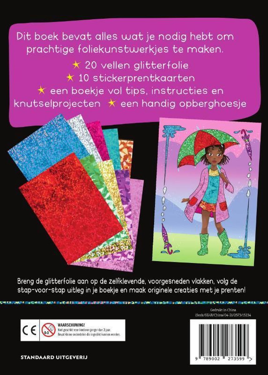 Toverfolie - Aankleedpoppen (met glitterfolie en inspiratieboekje) - Afbeelding 2