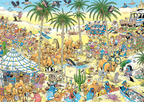 Jan van Haasteren - De Oase (1000stuks) - Afbeelding 2