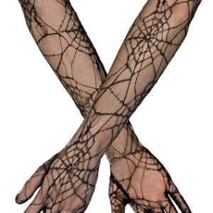 Nethandschoenen Spiderweb – zwart