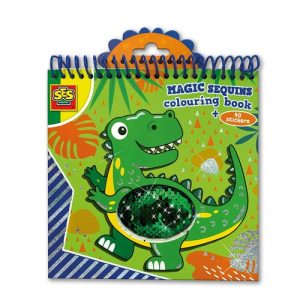 SES Creative – Magic pailletten kleurboek (blauw/groen)