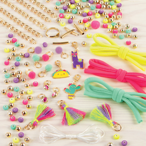 Make it Real - Neonarmband met bedeltjes - Afbeelding 4