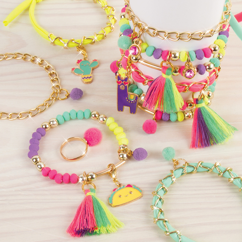 Make it Real - Neonarmband met bedeltjes - Afbeelding 5