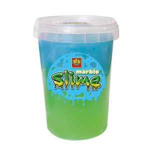 SES Creative – Marble Slime 200gr – groen en blauw