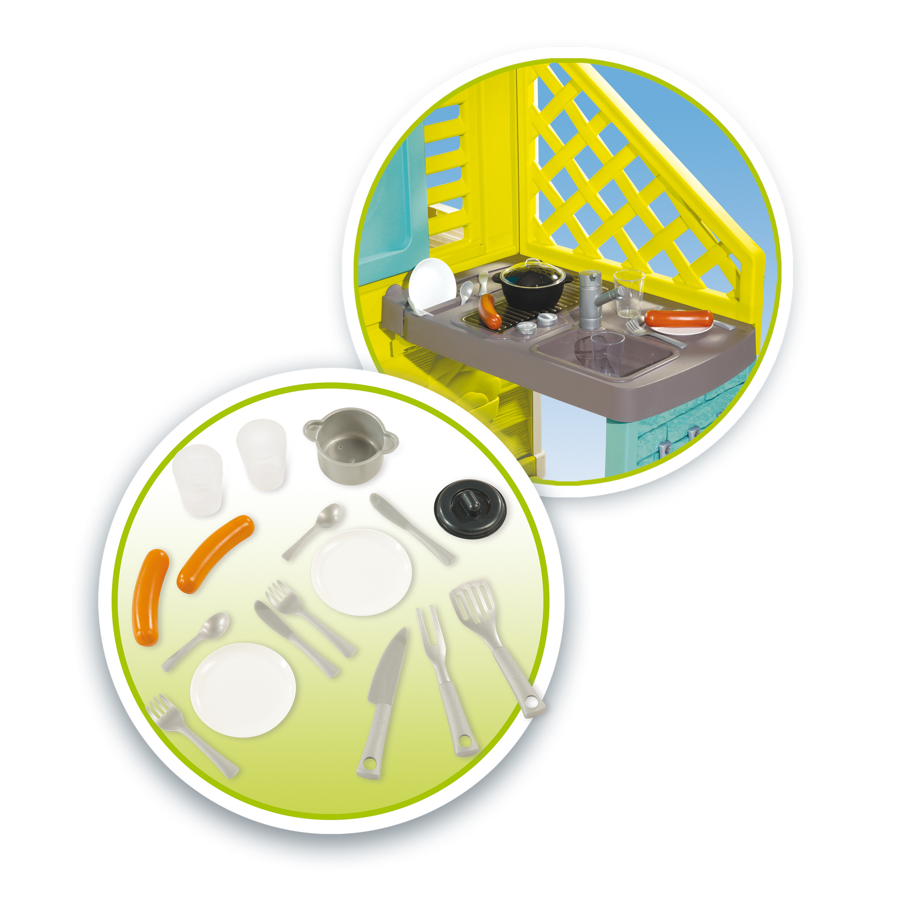Smoby Pretty speelhuis + zomerkeuken - Afbeelding 4