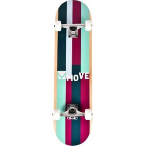 Skateboard 31″ – Stripes Purple