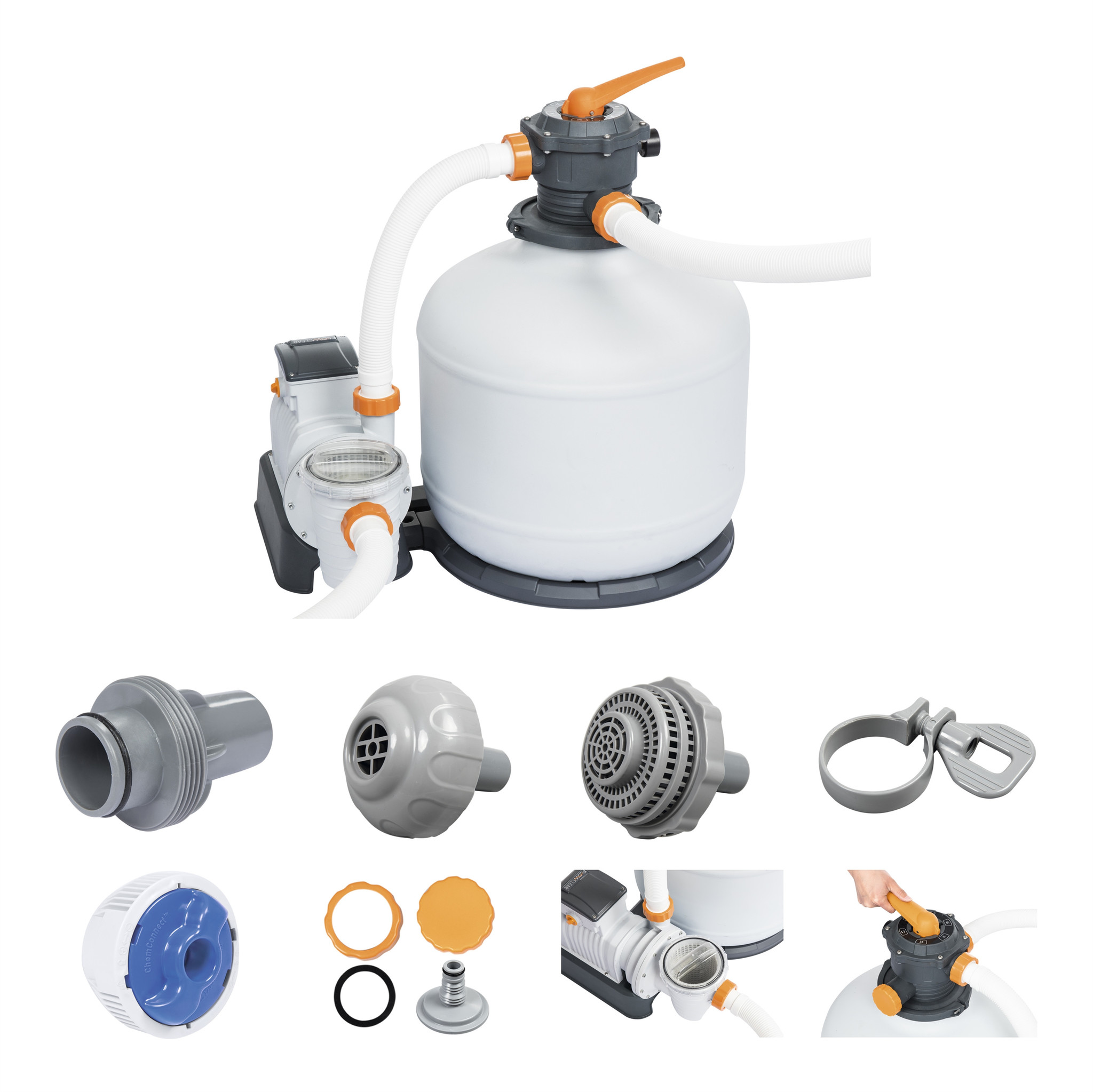 Zandfilter "Flowclear" 3000gal/h 220-240V
