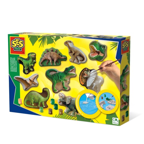 SES Creative - Gieten en schilderen - Dinowereld