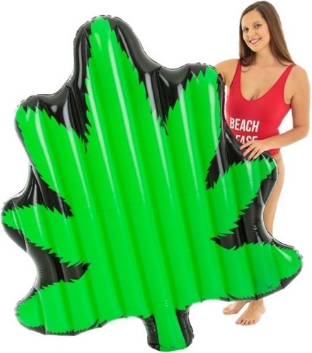 Didak Pool Luchtmatras (175x170x13cm) - MEGA LEAF - Afbeelding 2