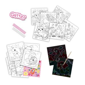 SES Creative – Doe kleurboek glitter 3-in-1