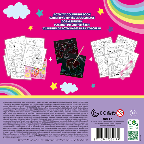 SES Creative - Doe kleurboek glitter 3-in-1 - Afbeelding 3
