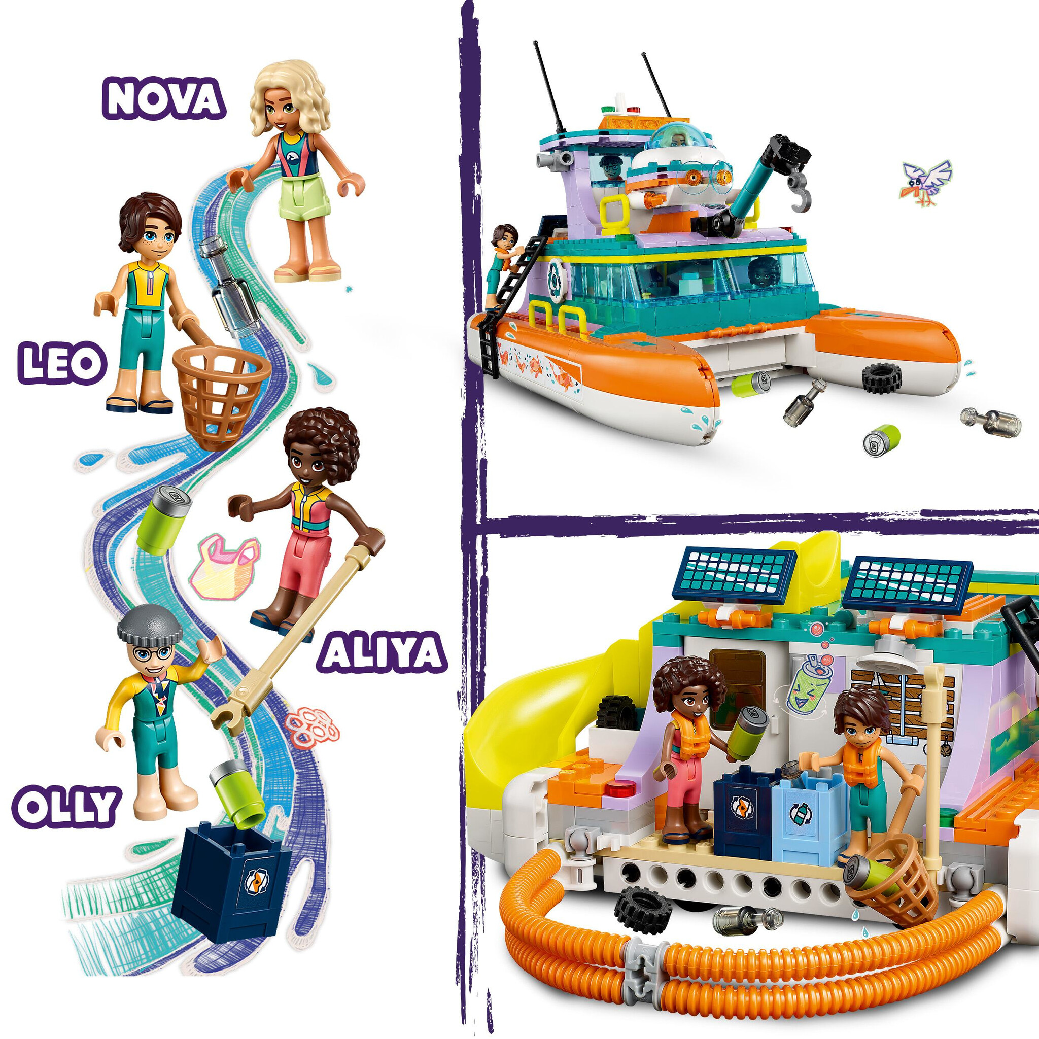 LEGO Friends Reddingsboot op zee - 41734 - Afbeelding 5