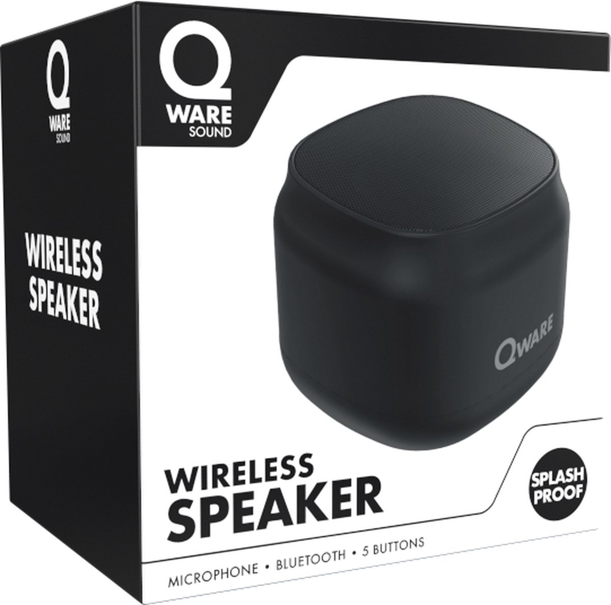 Qware Sound Bluetooth Speaker - zwart - Afbeelding 3