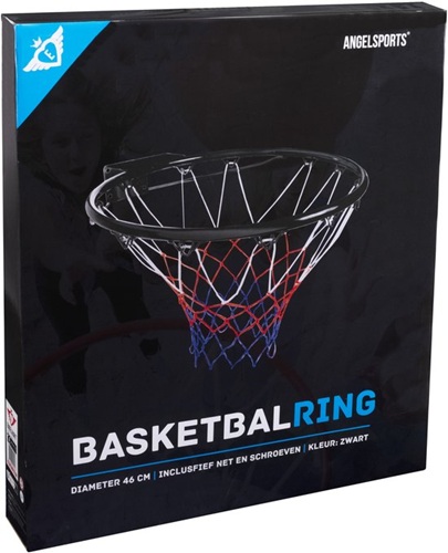 Basketbalring 46cm - zwart - Afbeelding 2