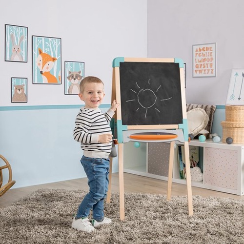 Smoby Schoolbord/Whiteboard (hout) - Afbeelding 3