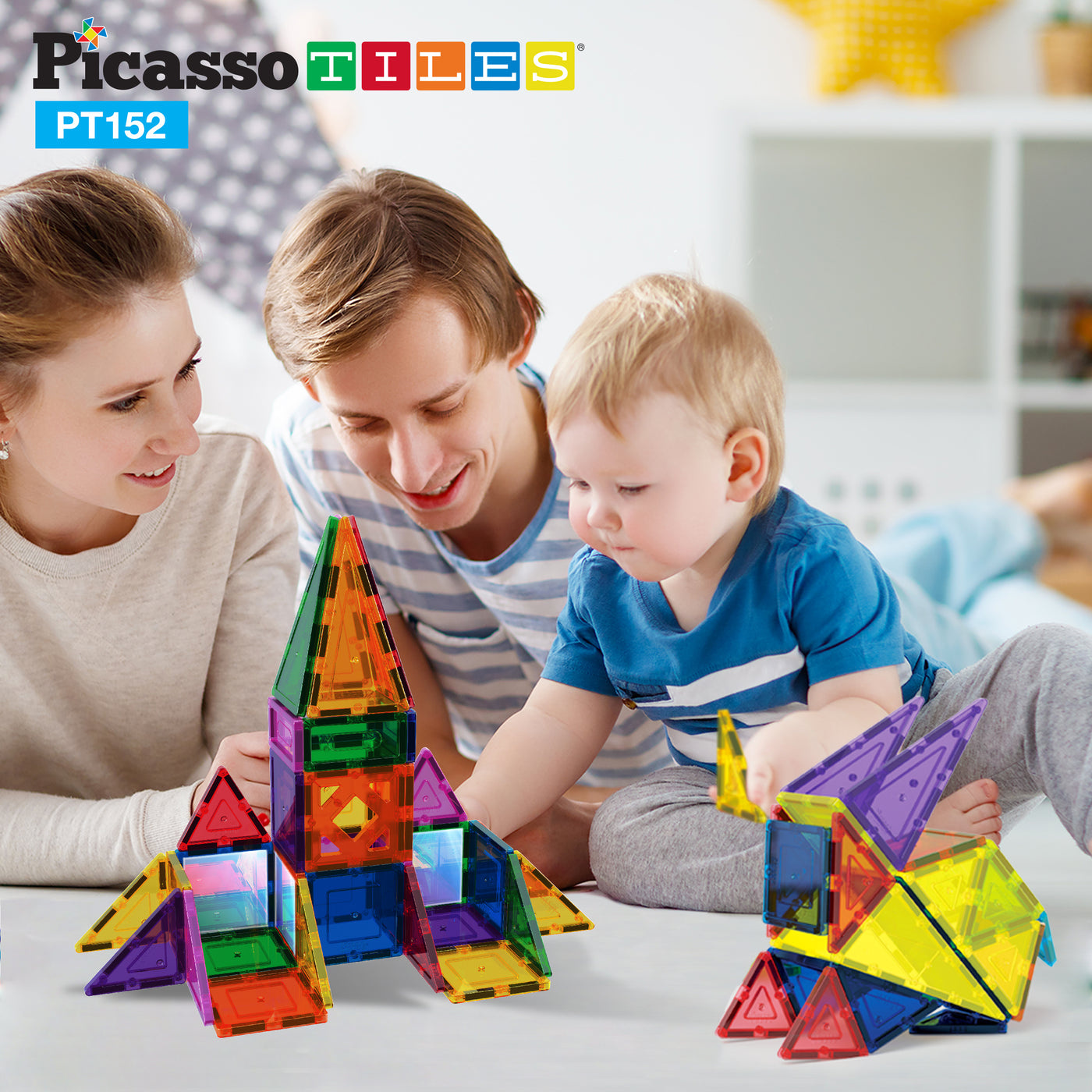 Picasso Tiles - Magnetic Tiles Set (152-delig) - Afbeelding 3
