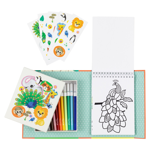 Tiger Tribe Colouring Set - Zoo - Afbeelding 3