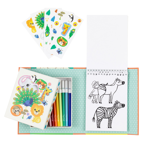 Tiger Tribe Colouring Set - Zoo - Afbeelding 4