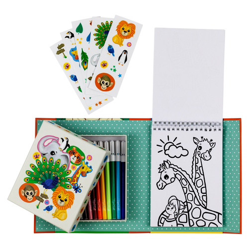 Tiger Tribe Colouring Set - Zoo - Afbeelding 5