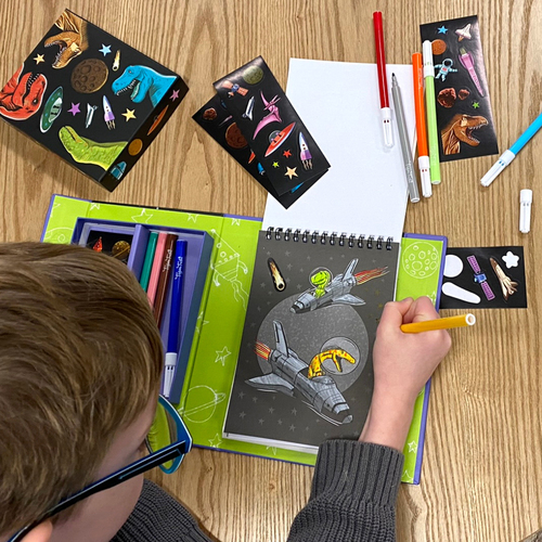Tiger Tribe Colouring Set - Dinos in Space - Afbeelding 4