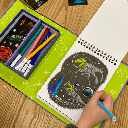 Tiger Tribe Colouring Set - Dinos in Space - Afbeelding 5