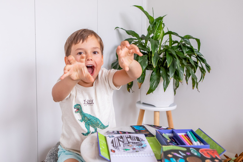 Tiger Tribe Colouring Set - Dinos in Space - Afbeelding 7