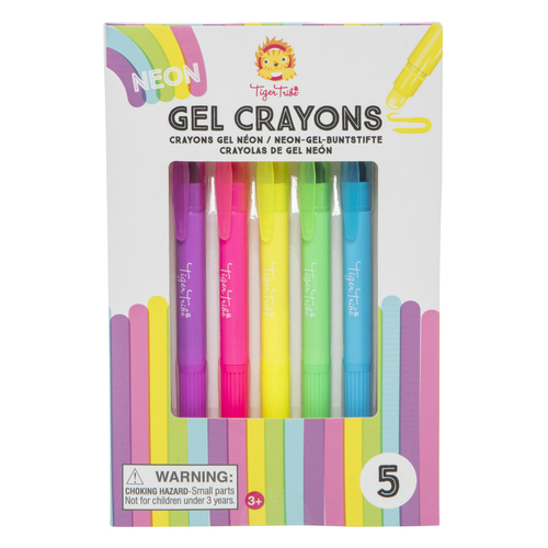 Tiger Tribe Neon Gel Crayons - 5stuks - Afbeelding 2