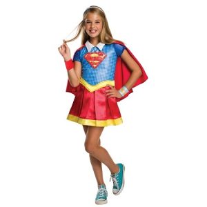 DC Superhero Kostuum Girls Supergirl – Maat L / 8-10jaar
