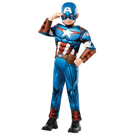 Marvel - Captain America kostuum - Maat 5-6jaar / 110-116cm