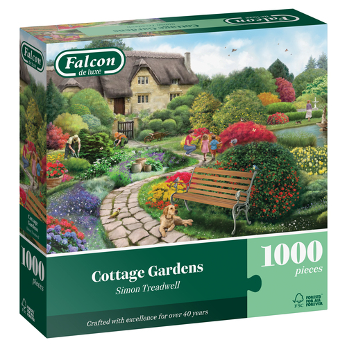 Puzzel Falcon - Cottage Gardens 1000st