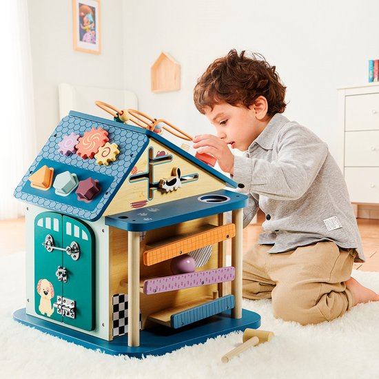 Topbright - Houten activiteitenhuis 12-in-1 - Afbeelding 2