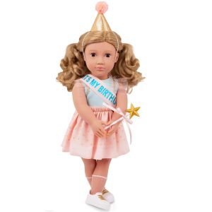 Verjaardagspop activiteiten Romy m/acc. 45cm