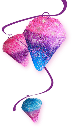 Kosmos Fun Science- Glitter Diamanten - Afbeelding 3