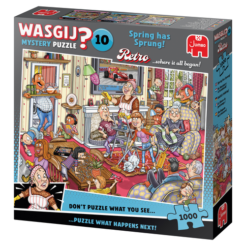 Wasgij Retro Mystery 10 - De Voorjaars - schoonmaak! (1000 stukjes) - Afbeelding 2