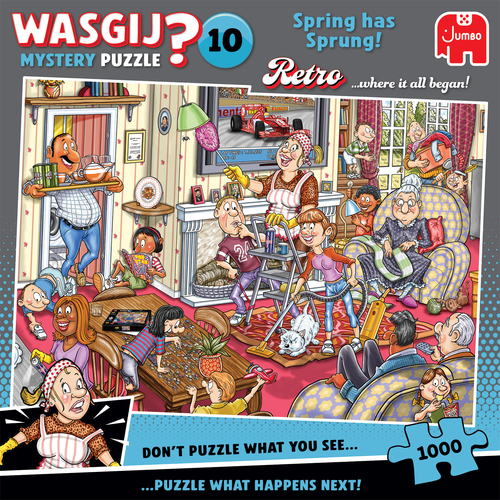 Wasgij Retro Mystery 10 - De Voorjaars - schoonmaak! (1000 stukjes) - Afbeelding 3