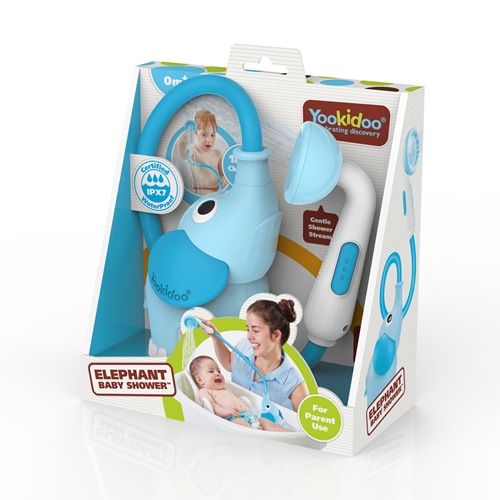Yookidoo - Elephant Baby Shower- Blue and Deep Blue - Afbeelding 6
