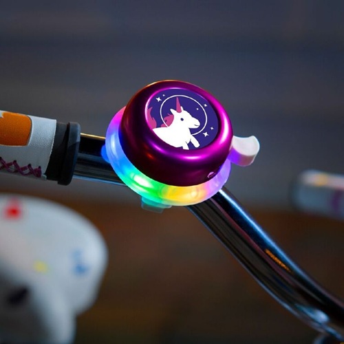 Lighted Bell-Pink w/:Unicorn Icon - Afbeelding 2